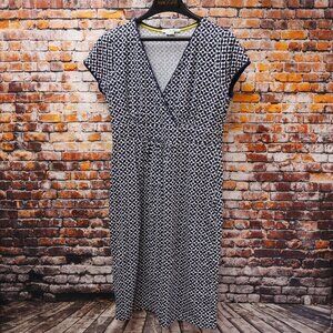 Boden Shift Dress, Sleeveless V Shape Crossover Bodice, Knee length US Sz 6B